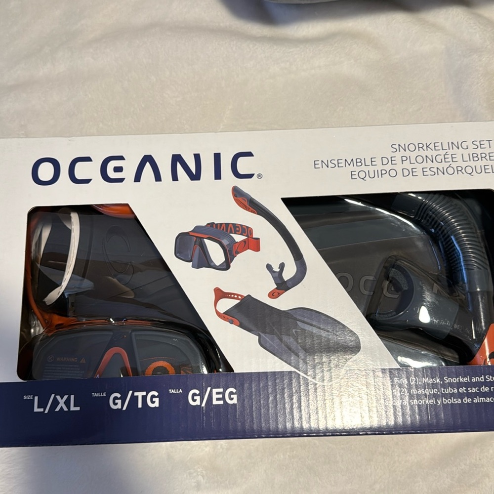 Brand New-Oceanic Snorkeling Set L/XL Unisex
